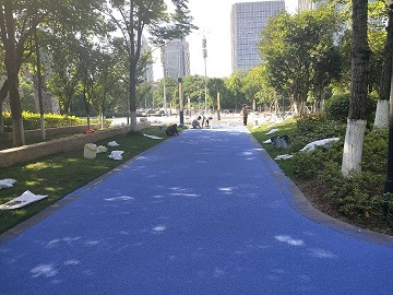 彩色景觀步道